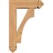 Ekena Millwork Westlake Arts and Crafts Smooth Bracket w/ Offset Brace, Western Red Cedar, 5 1/2"W x 16"D x 24"H BKT0604X16X24WTL03SWR - alternate 2